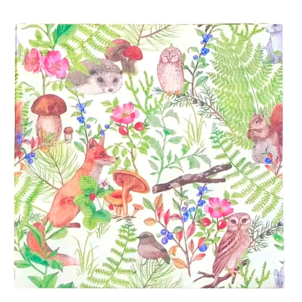 Forest Critters Luncheon Paper Napkins, 20-ct